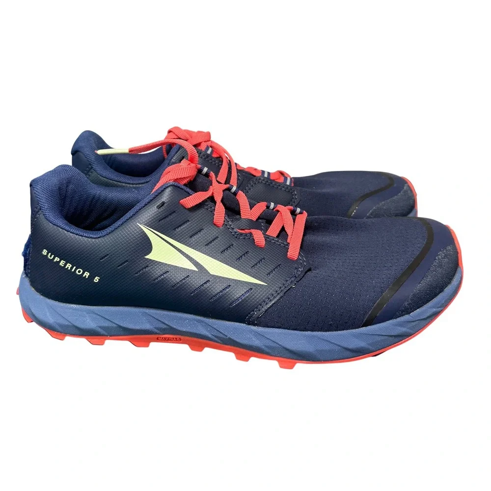 Altra Superior 5 Trail Running Shoes Womens 9 Navy Blue AL0A5483442 Sneakers